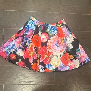 B Darlin Vibrant Floral Skater Skirt